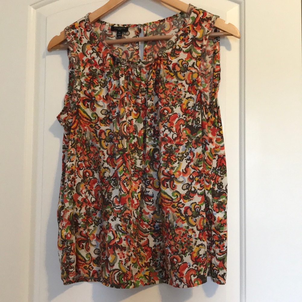 Talbots 8P sleeveless blouse